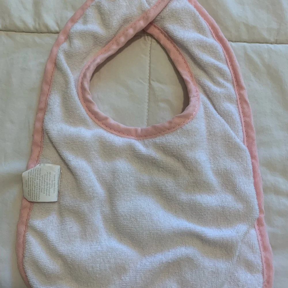 Free with purchase! Pink Unicorn & Rainbow Bib